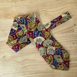 Vintage Nordstrom 100% Silk Handsewn Made in Italy Tie 57" Floral 1990s Designer